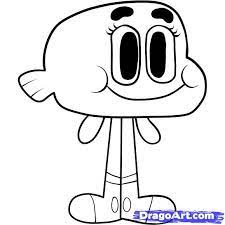 I've worked as lead character designer on the amazing world of gumball season 3.here're a selection of characters and costumes. How To Draw Darwin Step 7 The Amazing World Of Gumball Cartoon Character Design Gumball