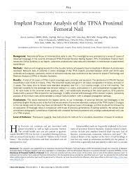 the tfna proximal fem nail