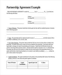 Business Partner Agreement Contract 49 Examples Of Partnership