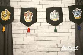 how to make a hogwarts house banner diy