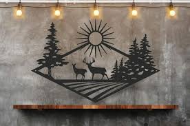 Deer Hunting Metal Wall Art