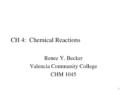 Ppt Ch 4 Chemical Reactions