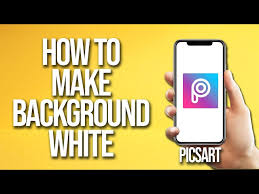 background white picsart tutorial