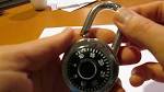 How to Reset a Combination Padlock m