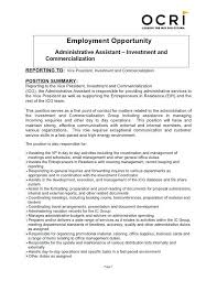 Read our report on diversity, e. Administrative Job Description