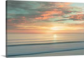 Beach Sunrise Large Solid Faced Canvas Wall Art Print Great Big Canvas