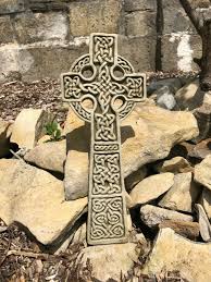Reconstituted Stone Celtic Cross Plaque