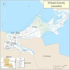 orleans parish map louisiana where