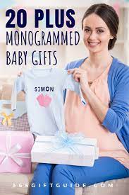 20 plus monogrammed baby gift ideas