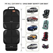 Smart Elf Car Seat Protector 2pack Seat Protector Protect Child Seats With Thickest Padding And Non Slip Backing Mesh Pockets For Baby And Pet