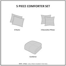 Demi 4 Piece Blush Twin Comforter Set