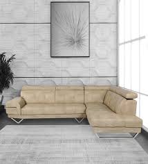 monarch leatherette lhs sectional sofa