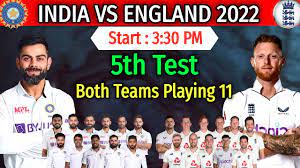 India vs England 5th Test Match 2022 ...