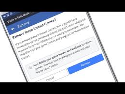 remove instant games from facebook