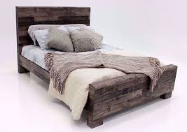 son full size bed gray brown
