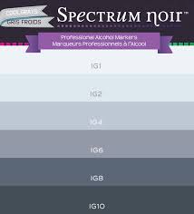 Color Charts Spectrum Noir Colouring System From Crafters
