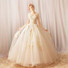 Princess beaded lace wedding dresses appliques long sleeves bridal ball gowns. Wedding Dress Princess V Neck Ball Gown Plus Size Online