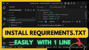 how to install requirements txt in
