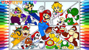 By best coloring pagesjune 27th 2013. How To Draw Super Mario Bros Charactors 249 Drawing Coloring Pages Videos For Kids Youtube