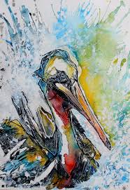 Image result for paintings of pelicans