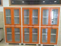 Polished Glass Door Cabinet