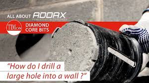drill large holes into brick walls