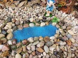 fairy garden pond miniature river fairy