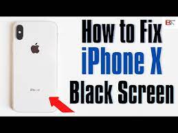 how to fix iphone x black screen but