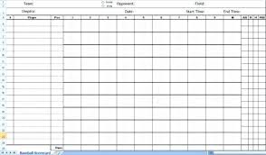 Simple Softball Score Sheet Template Fastpitch Printable