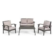 4.2 out of 5 stars 842. Best Selling Home Decor Honolulu 4 Piece Resin Frame Patio Conversation Set With Cushion S Included In The Patio Conversation Sets Department At Lowes Com