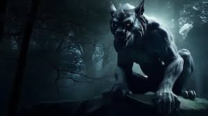 premium ai image werewolf in the dark