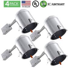 Sunco Lighting 4 Pack 6 Inch Remodel Led Can Air Tight Ic Housing Recessed Lights Led Downlight For Retrofit Kit Electrician Prefered Ul Listed And Title 24 Certified Tp24 Walmart Com Walmart Com