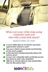 Child Stop Using A Booster Seat