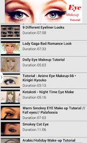 eye makeup tutorials téléchargement