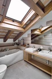 modern attic bathroom design