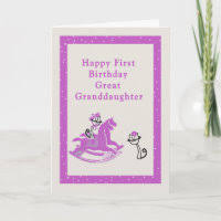 first birthday card for great
