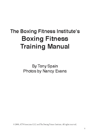 boxing fitness training manual