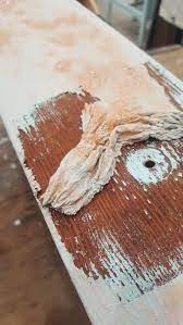 how to strip paint off wooden furniture