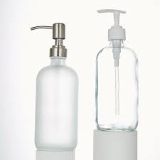 Boston Soap Dispenser Glass Bottle