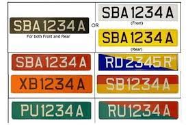 car licence plates in singapore