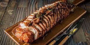 This will give you that tender and juicy pork tenderloin that will be approved for feeding a crowd. Citrus Brined Pork Roast With Fig Mostarda Recipe Traeger Grills