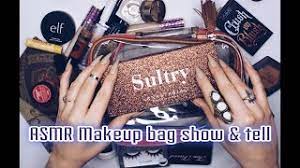 intentional asmr makeup bag show