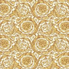 versace barocco flower wallpaper gold
