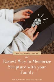 the easiest way to memorize scripture
