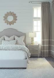 Light Gray Bedroom With Curtains