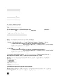 free job offer letter templates pdf