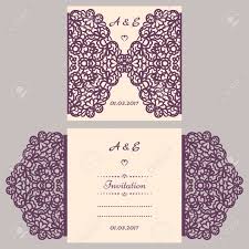 Wedding Invitation Or Greeting Card With Abstract Ornament Vector