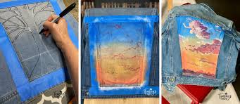 paint jean jackets with chalk mineral