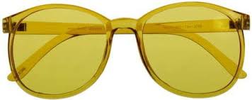 Color Therapy Glasses Yellow Round Style Redesigned To Be Sturdy