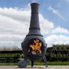 Solid Cast Iron Outdoor Chiminea